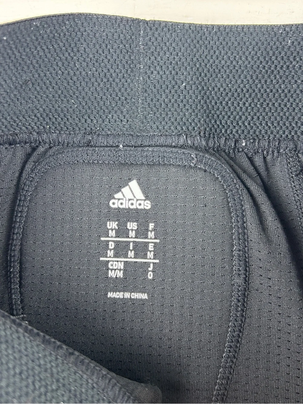 adidas Men's Football Girdle Sz Medium Padded Compression Shorts White Black